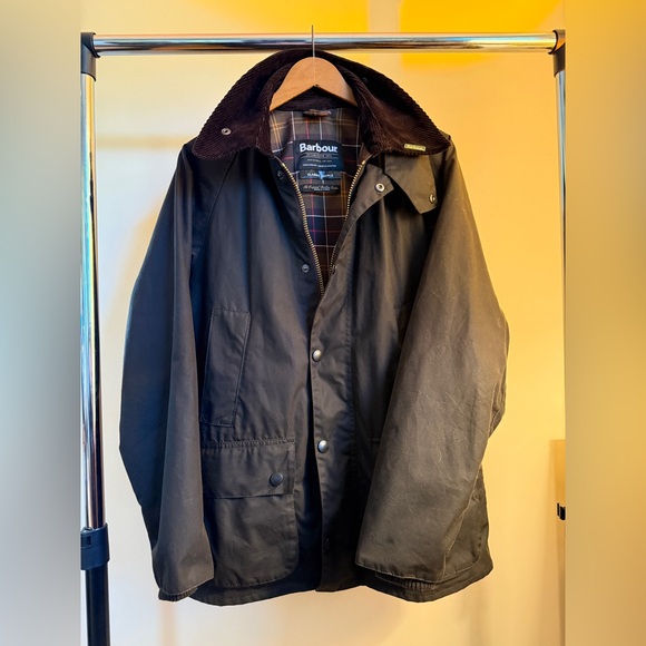 Olive Barbour Bedale Waxed Jacket - Picture 1 of 7